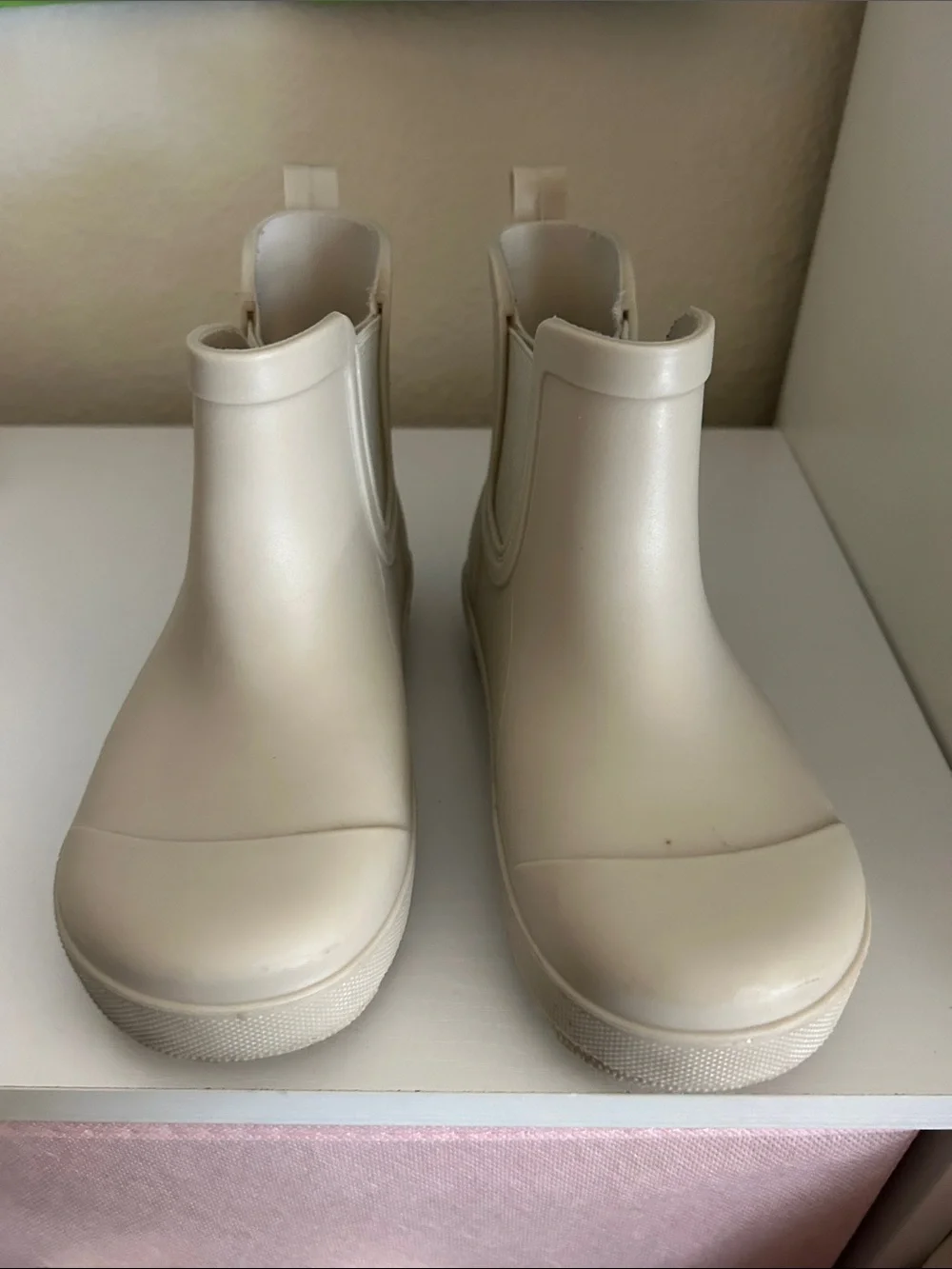 BearPaw Kids Chelsea Rain Boots - Cream